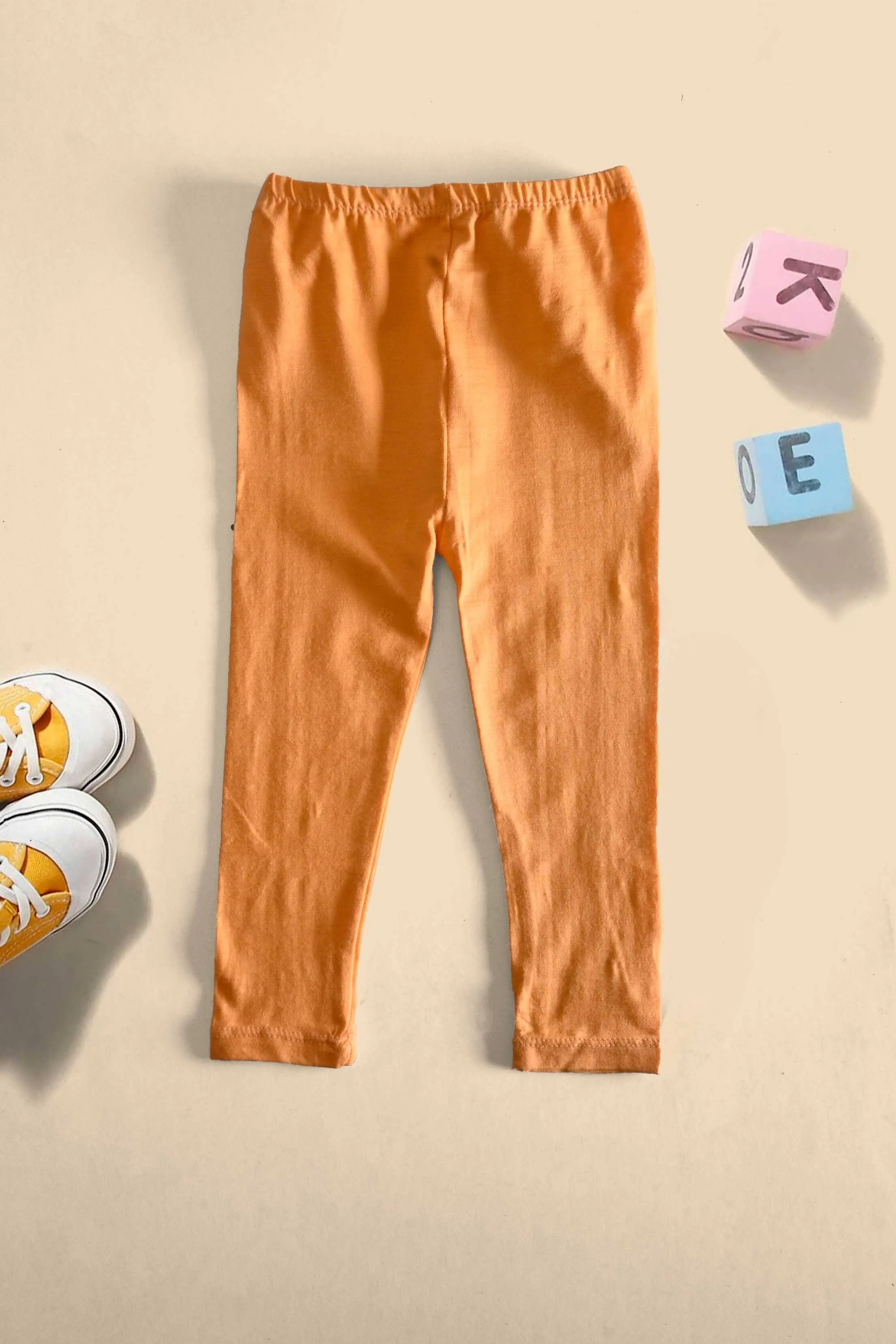 T2 Kid's Solid Design Capri Tights