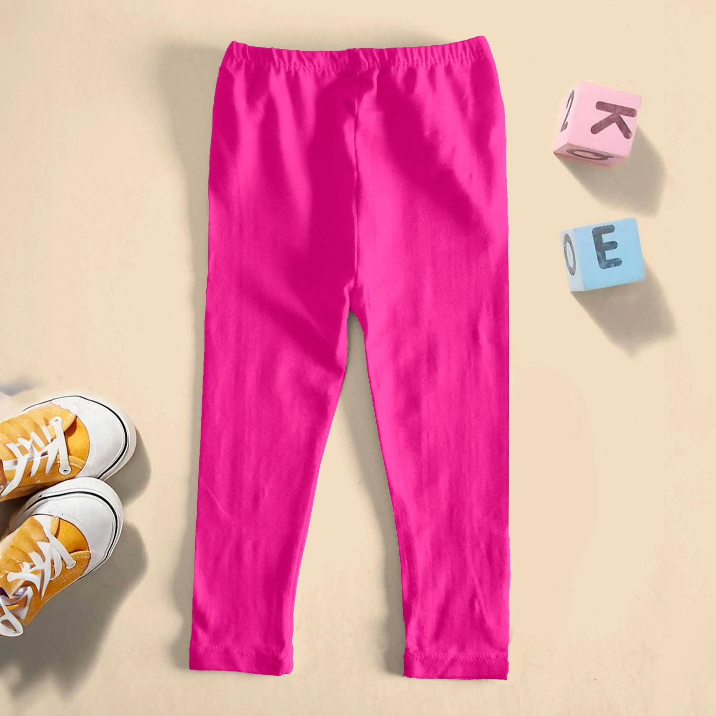 T2 Kid's Solid Design Capri Tights