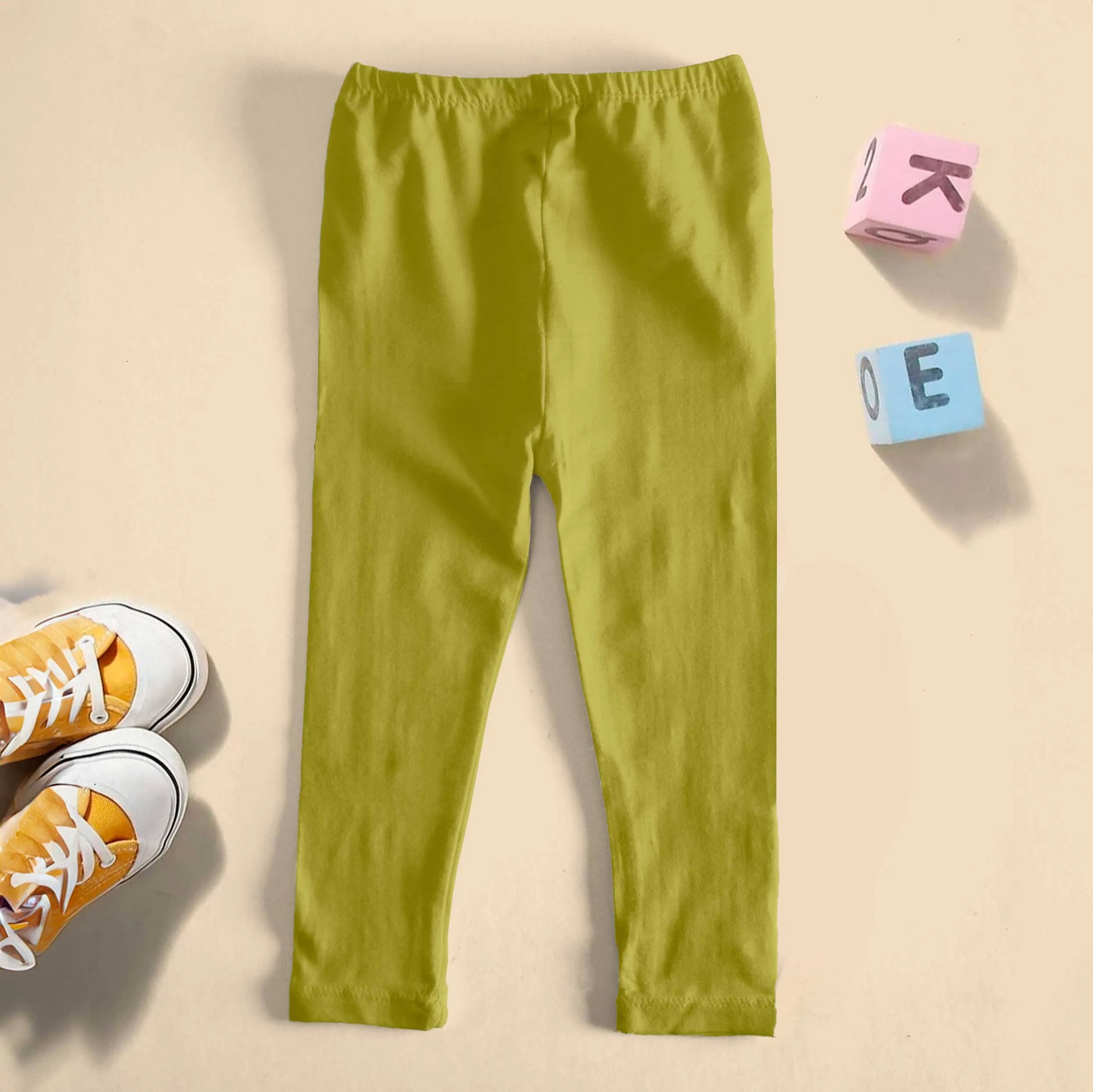 T2 Kid's Solid Design Capri Tights