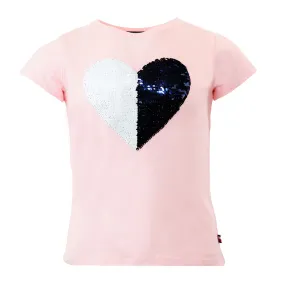 Tommy Hilfiger Girls' Heart Sequin T-Shirt
