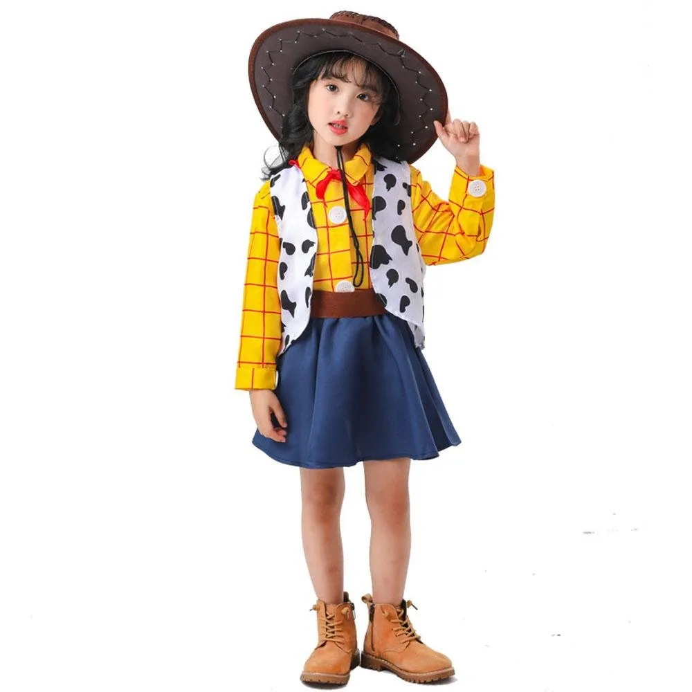 Toy Story 4 Woody Costume Halloween For Kids Child Girls Boys