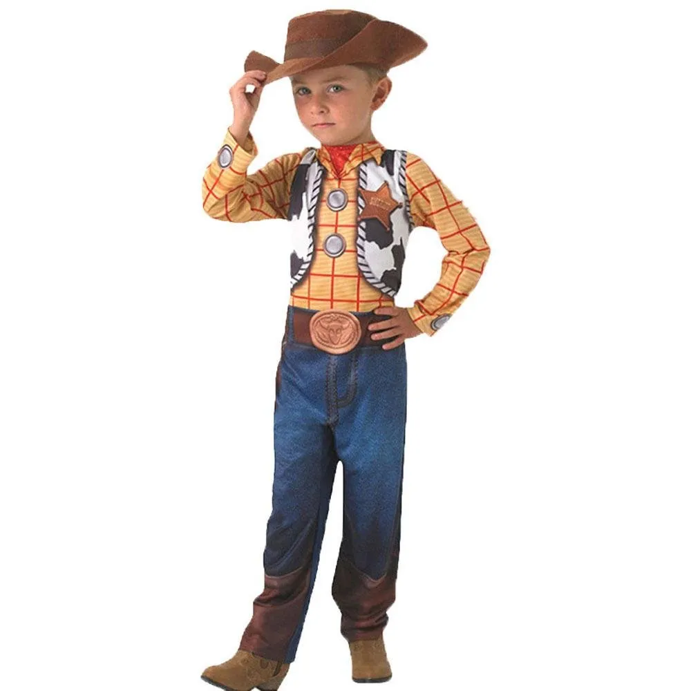 Toy Story 4 Woody Costume Halloween For Kids Child Girls Boys