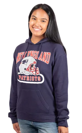 Ultra Game NFL Official Women's Super Soft Hoodie Pullover Sweatshirt, New England Patriots, Team Color|New England Patriots