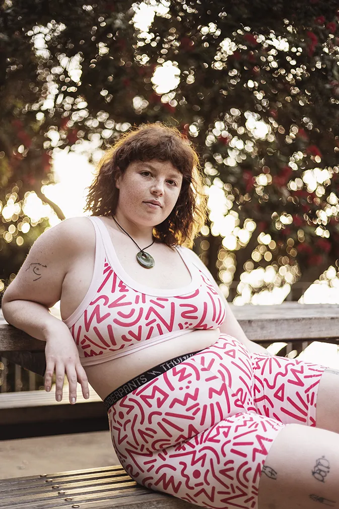 Undershorts Big Pink Floral