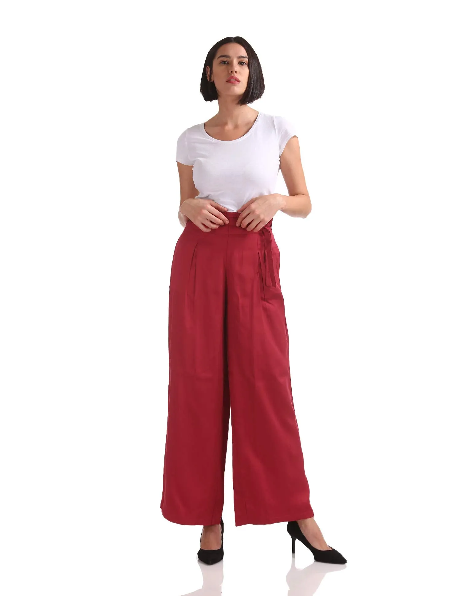 US Polo Association Women's Trouser Suit (UWTR0685_Scooter_26)