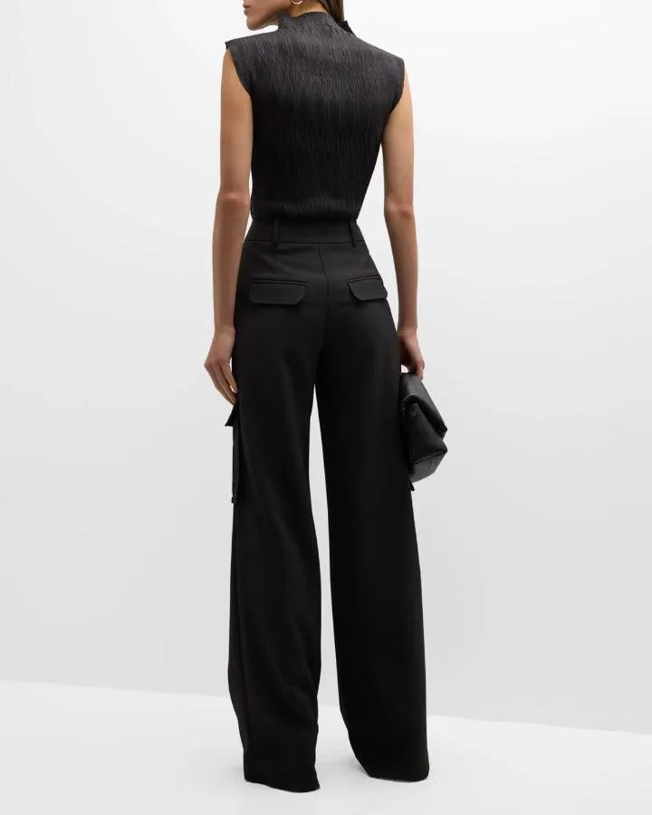 Veronica Beard Foxe Textured Sleeveless Top