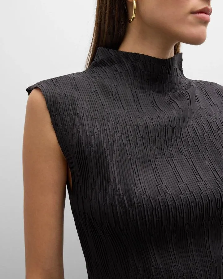 Veronica Beard Foxe Textured Sleeveless Top