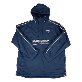 Vintage 90s 00s Navy Blue Le Coq Sportif  Embroidered Pullover Padded Jacket XL