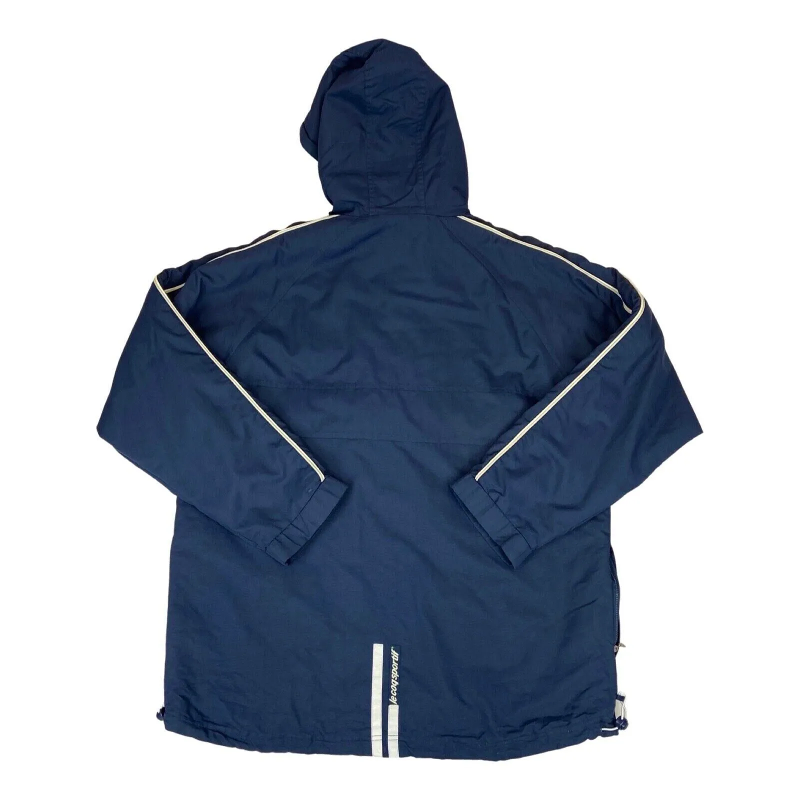 Vintage 90s 00s Navy Blue Le Coq Sportif  Embroidered Pullover Padded Jacket XL