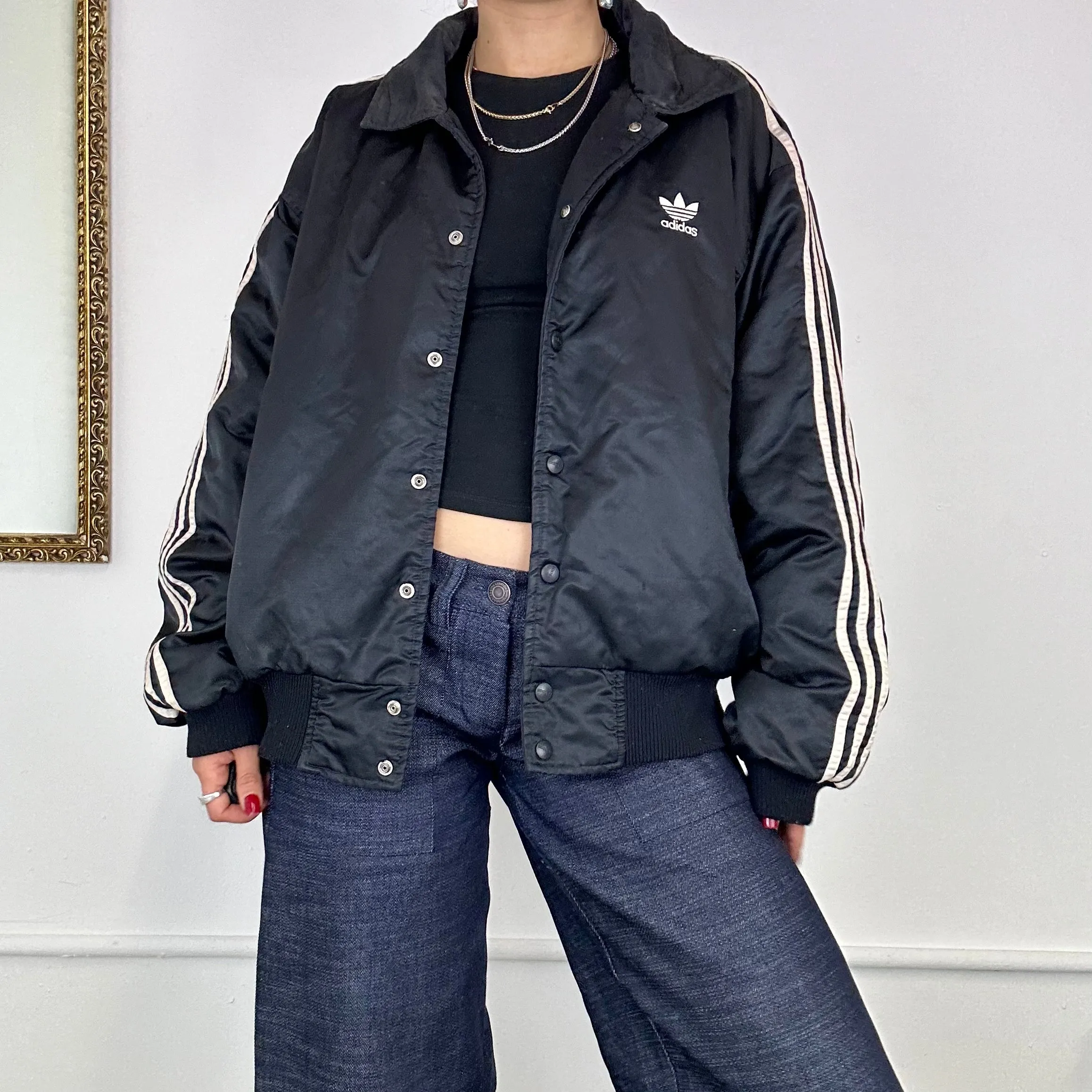 vintage adidas bomber jacket