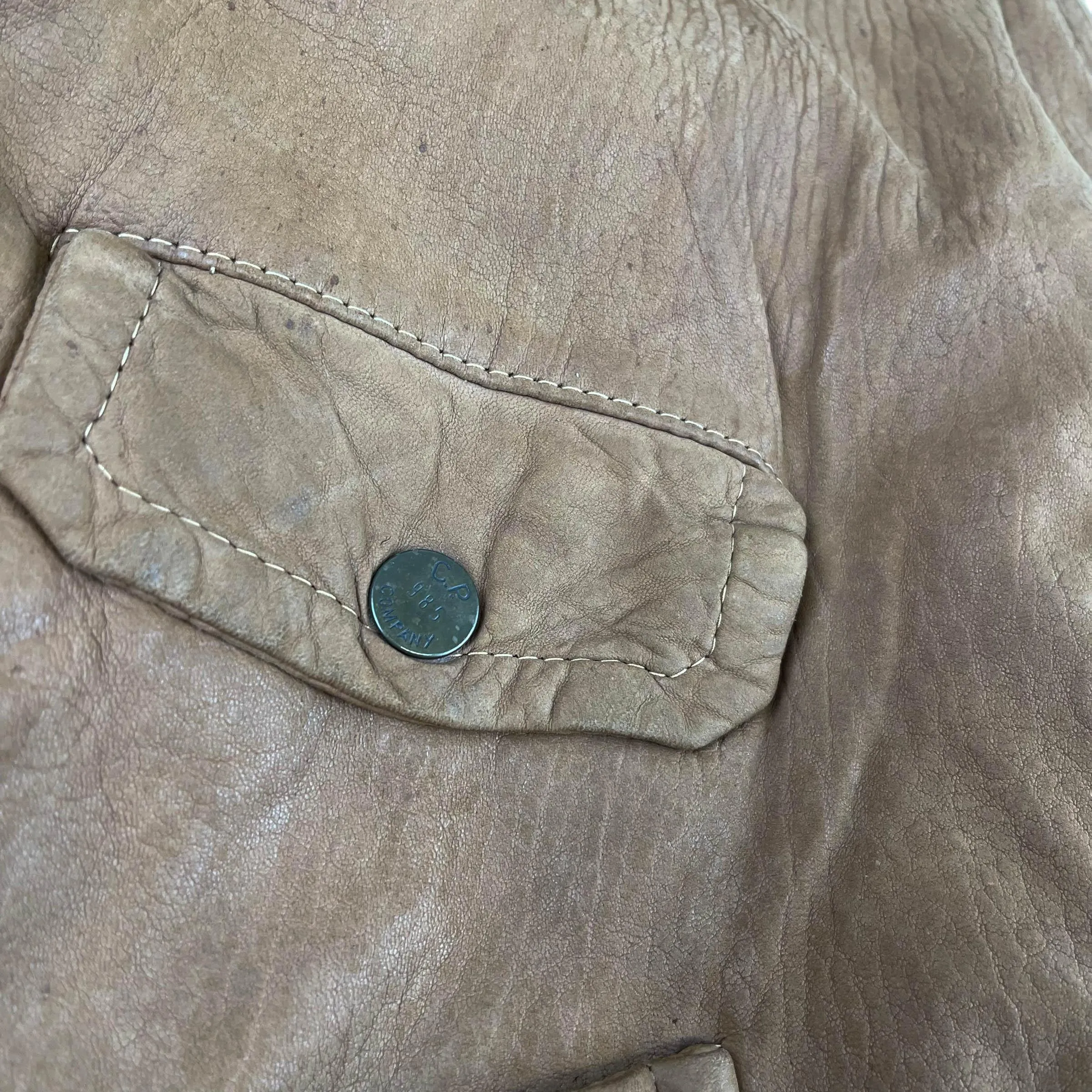 Vintage CP Company Leather Jacket (XL)