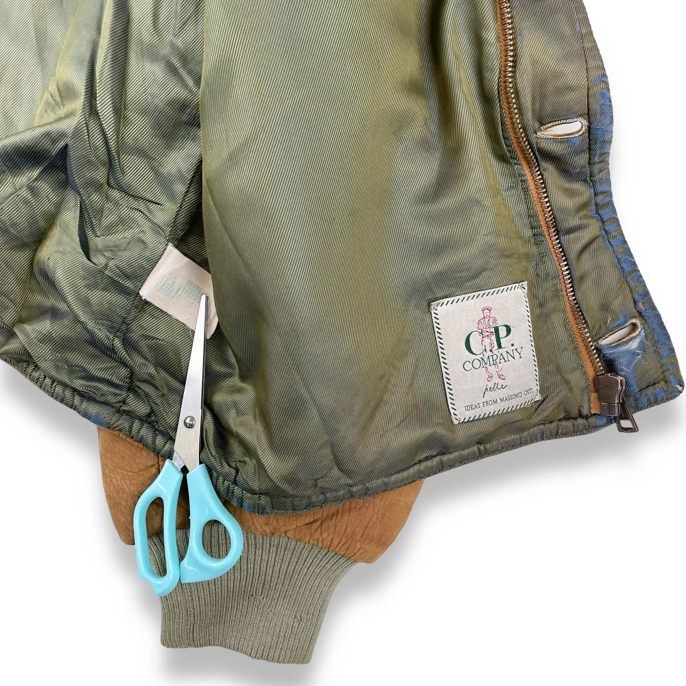 Vintage CP Company Leather Jacket (XL)