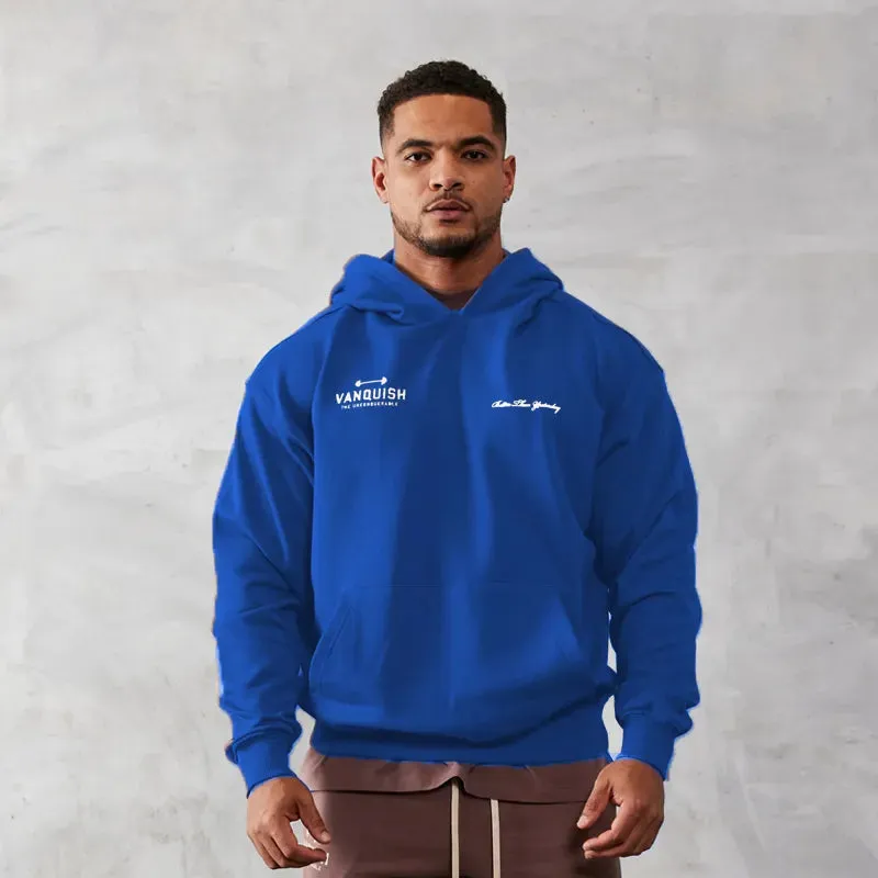 VQ Oversized Pullover Cotton Fitness Hoodie