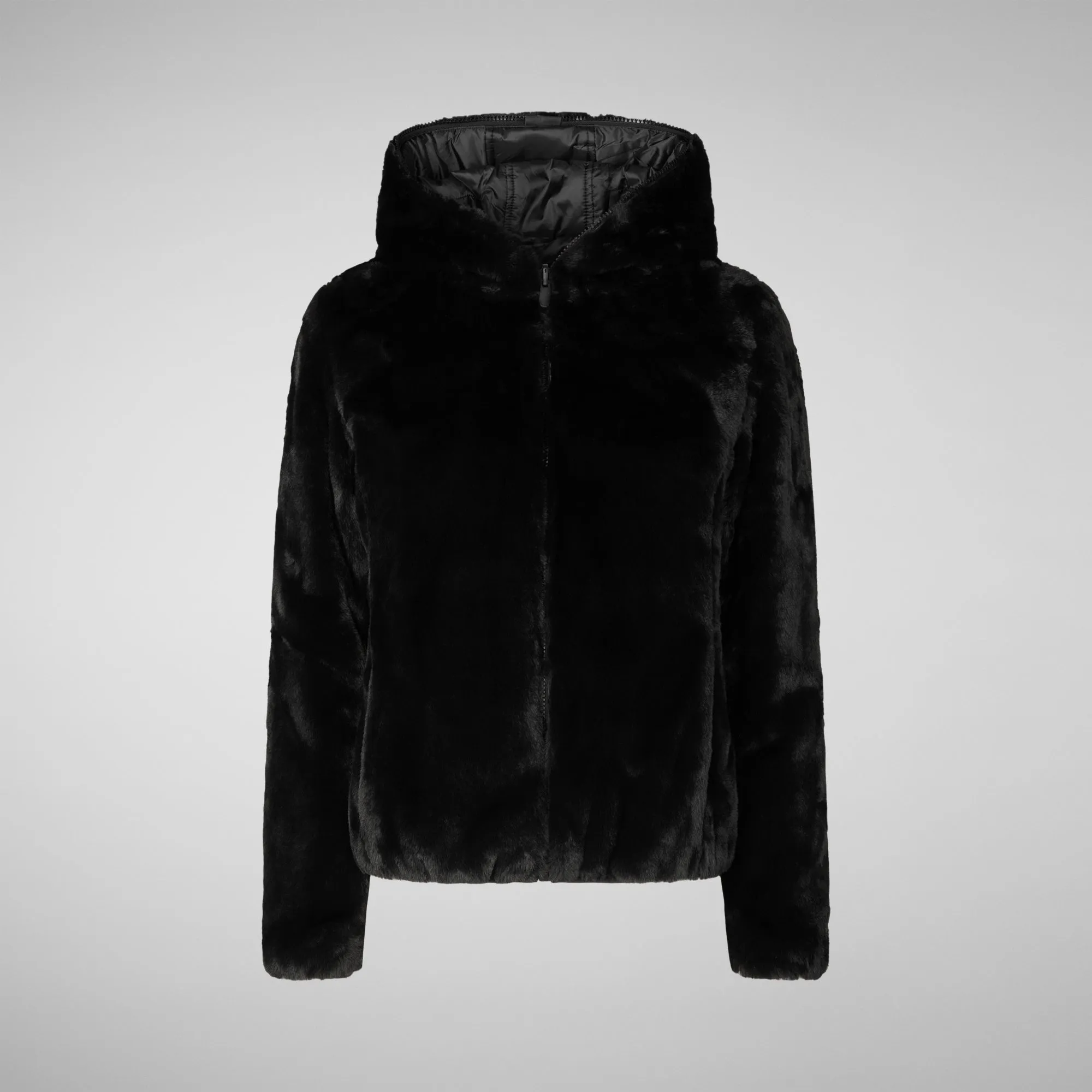 Woman's hooded jacket Laila in black
