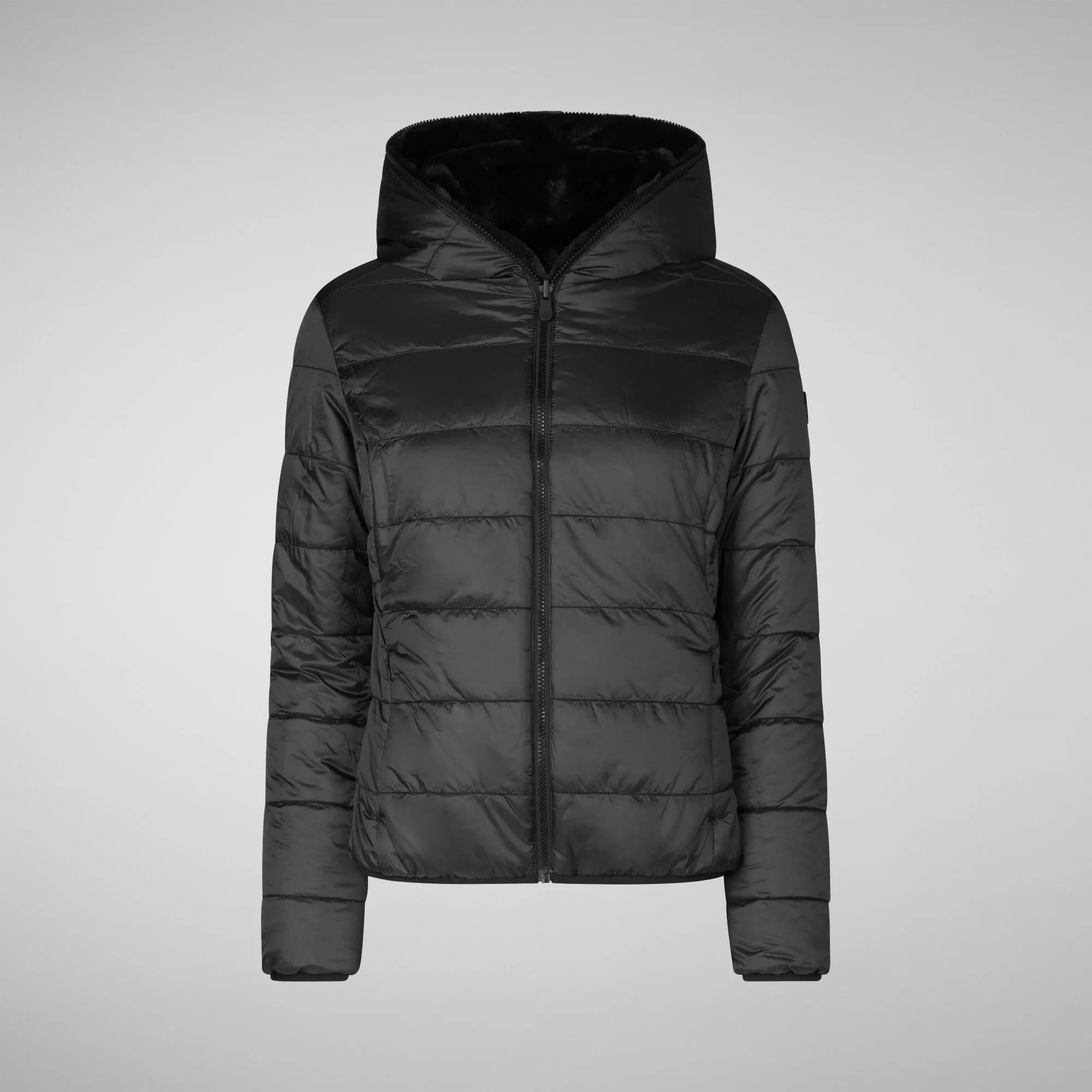 Woman's hooded jacket Laila in black
