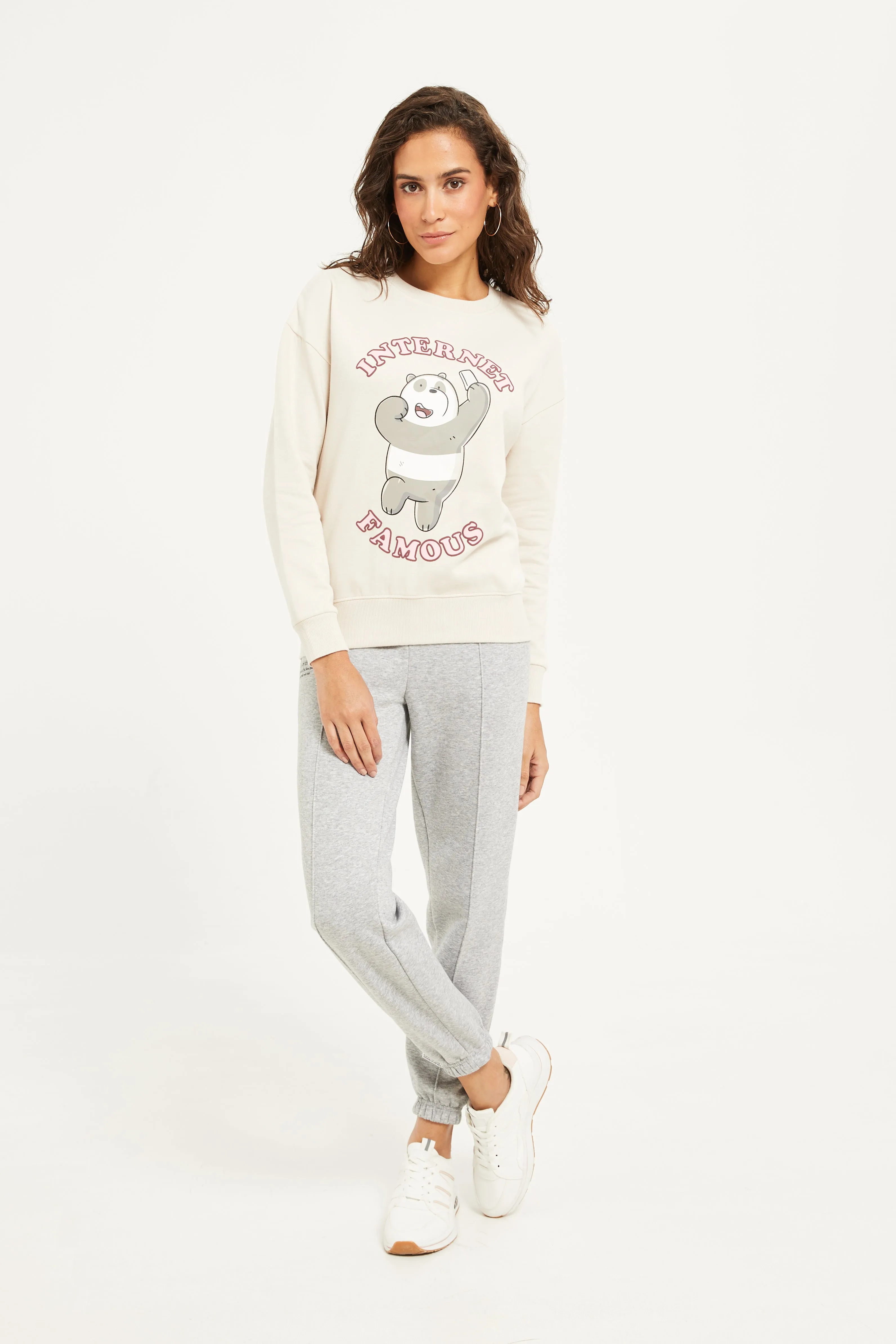 Women Grey Plain Joggers