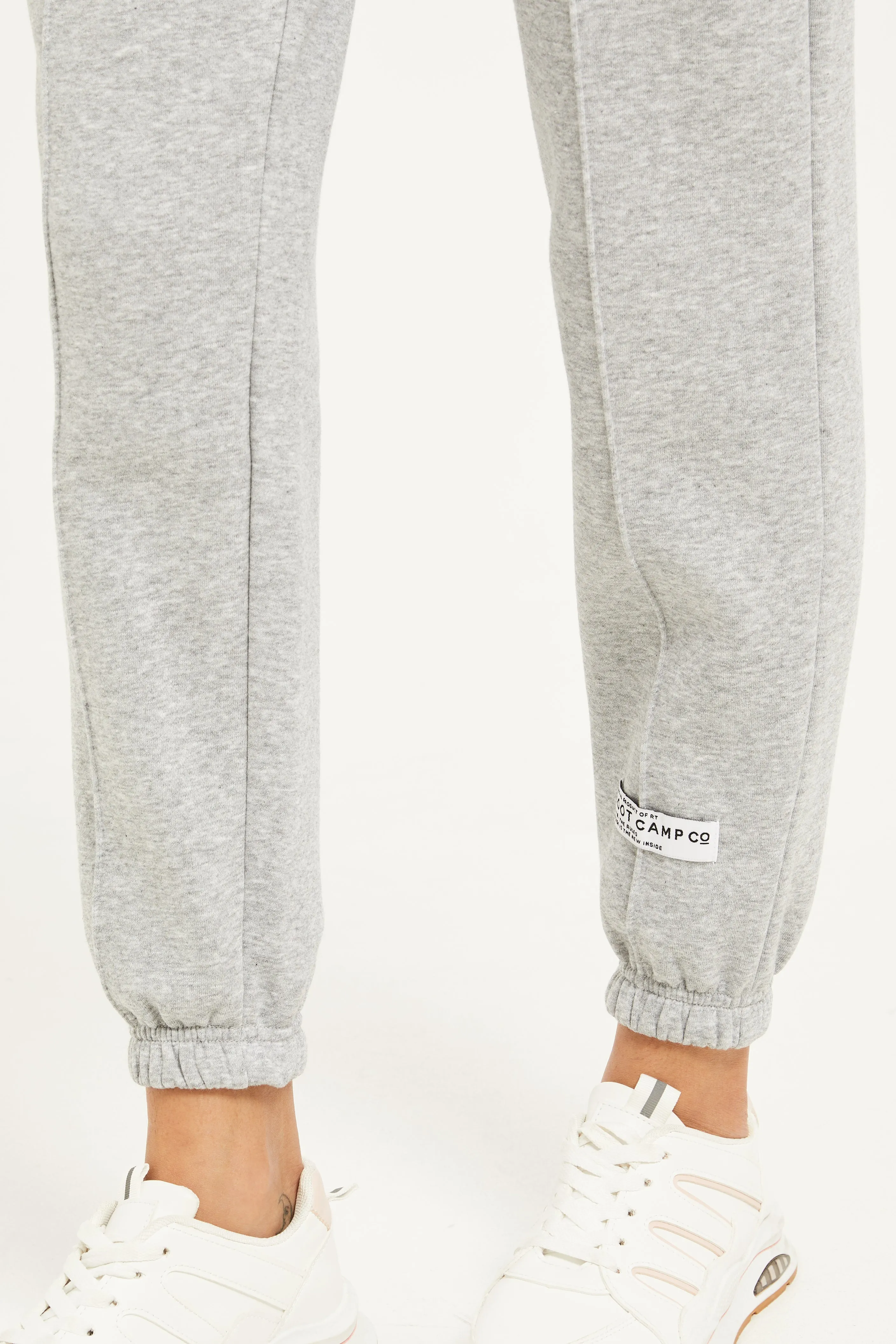 Women Grey Plain Joggers