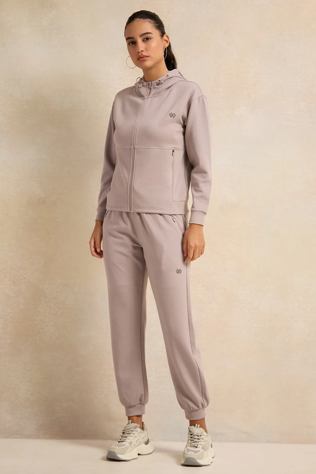 Women Grey Printed Active Pants