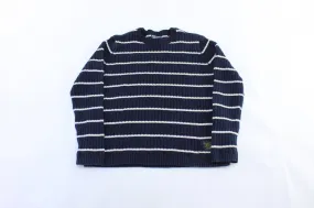 Women's Ralph Lauren Polo Jeans Blue & White Striped Sweater