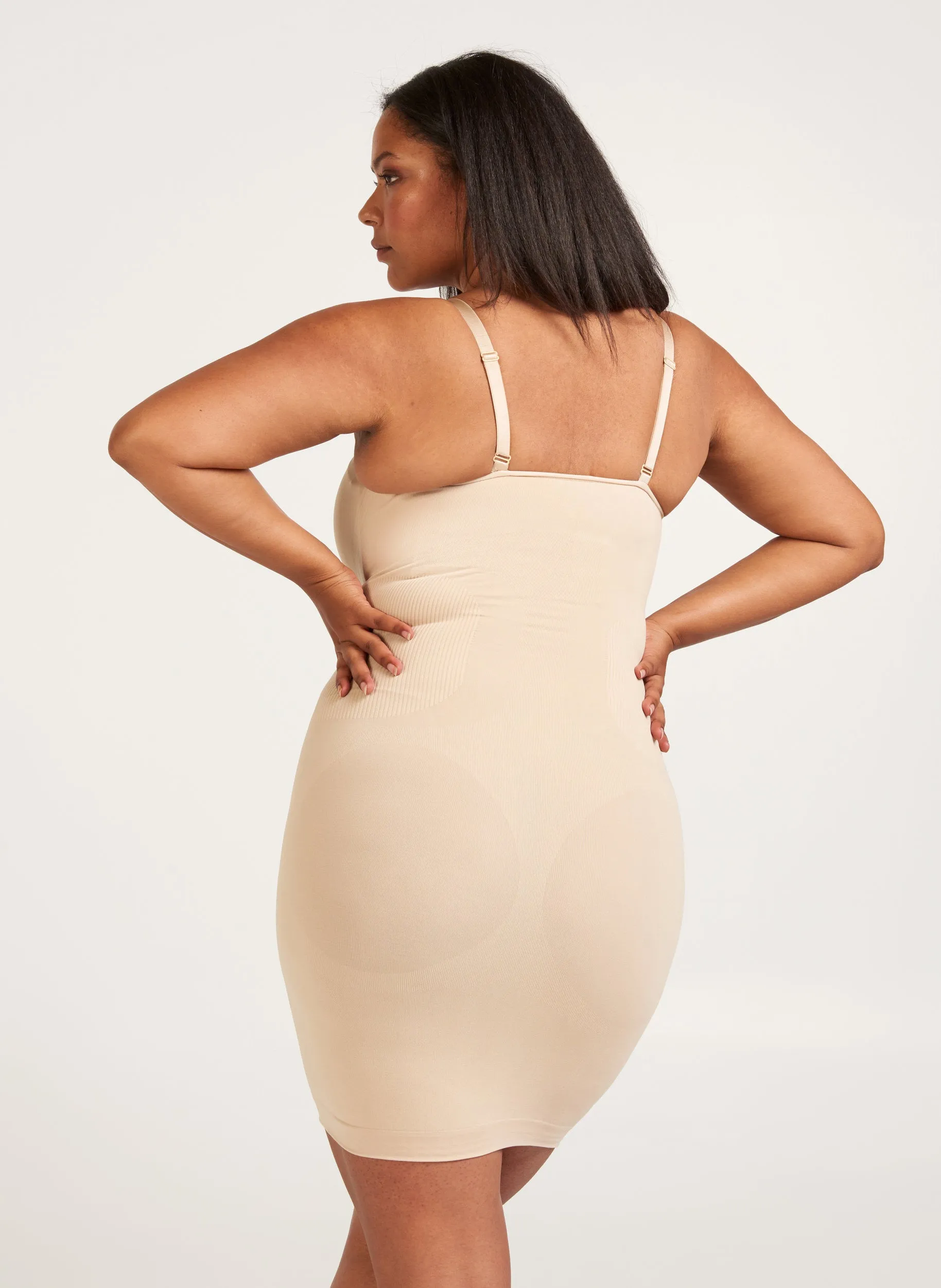 Zizzi Shapewear Dress in Nude